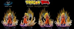 1/6 Scale Super Saiyan 3 Son Goku with LED - Dragon Ball Resin Statue - BLUE BAY Studio