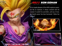 1/4 Scale Super Saiyan 2 Son Gohan with LED - Dragon Ball Resin Statue - MRC Studios
