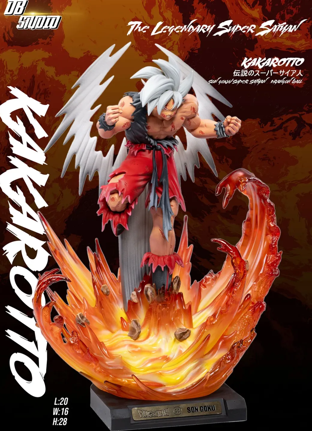1/9 Scale Super Saiyan 1 Son Goku - Dragon Ball Statue - DB-Studio