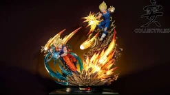 1/4 Scale Super Saiyan 2 Son Goku VS Super Saiyan 2 Vegeta with LED - Dragon Ball Resin Statue - KD Studios