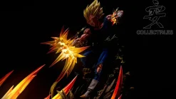 1/4 Scale Super Saiyan 2 Son Goku VS Super Saiyan 2 Vegeta with LED - Dragon Ball Resin Statue - KD Studios