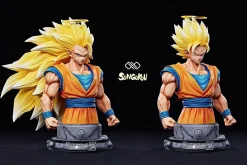 1/4 Scale Super Saiyan 3 Son Goku with LED - Dragon Ball Resin Statue - Unlimited Studios