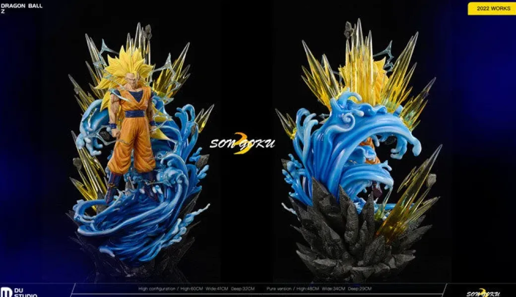 1/6 Scale Super Saiyan 3 Son Goku - Dragon Ball Resin Statue - Du-Studio