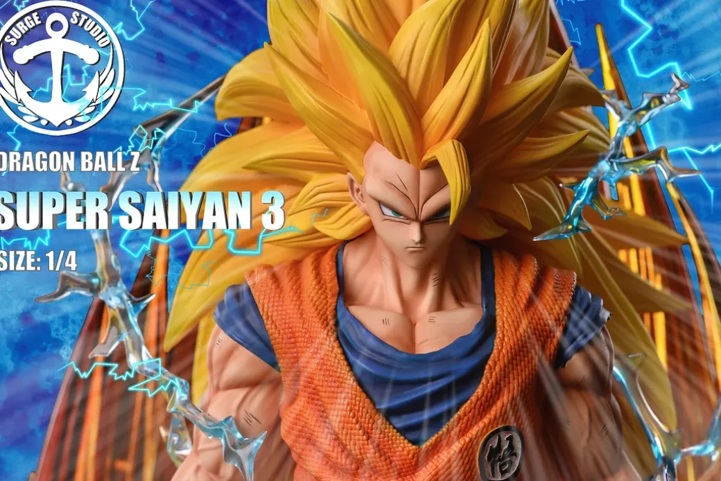 1/4 Scale Super Saiyan 3 Son Goku - Dragon Ball Resin Statue - SURGE Studios