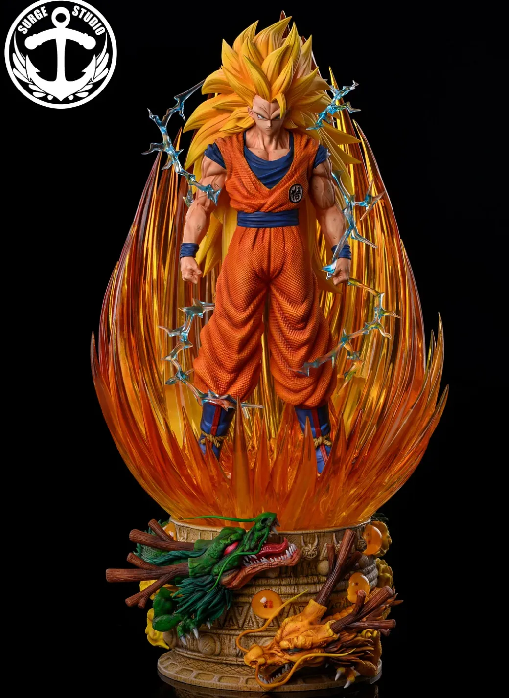 1/4 Scale Super Saiyan 3 Son Goku - Dragon Ball Resin Statue - SURGE Studios