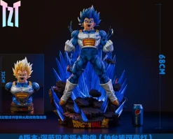 1/3 Scale Super Saiyan Blue Vegeta with LED - Dragon Ball Resin Statue - TZT Studio