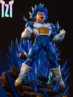 1/3 Scale Super Saiyan Blue Vegeta with LED - Dragon Ball Resin Statue - TZT Studio