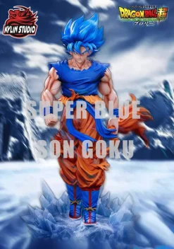 1/6 Scale Super Saiyan Blue Son Goku with LED - Dragon Ball Resin Statue - Kylin Studio