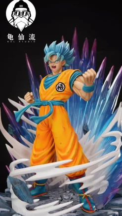 1/4 Scale Super Saiyan Blue Son Goku - Dragon Ball Resin Statue - GXL Studio
