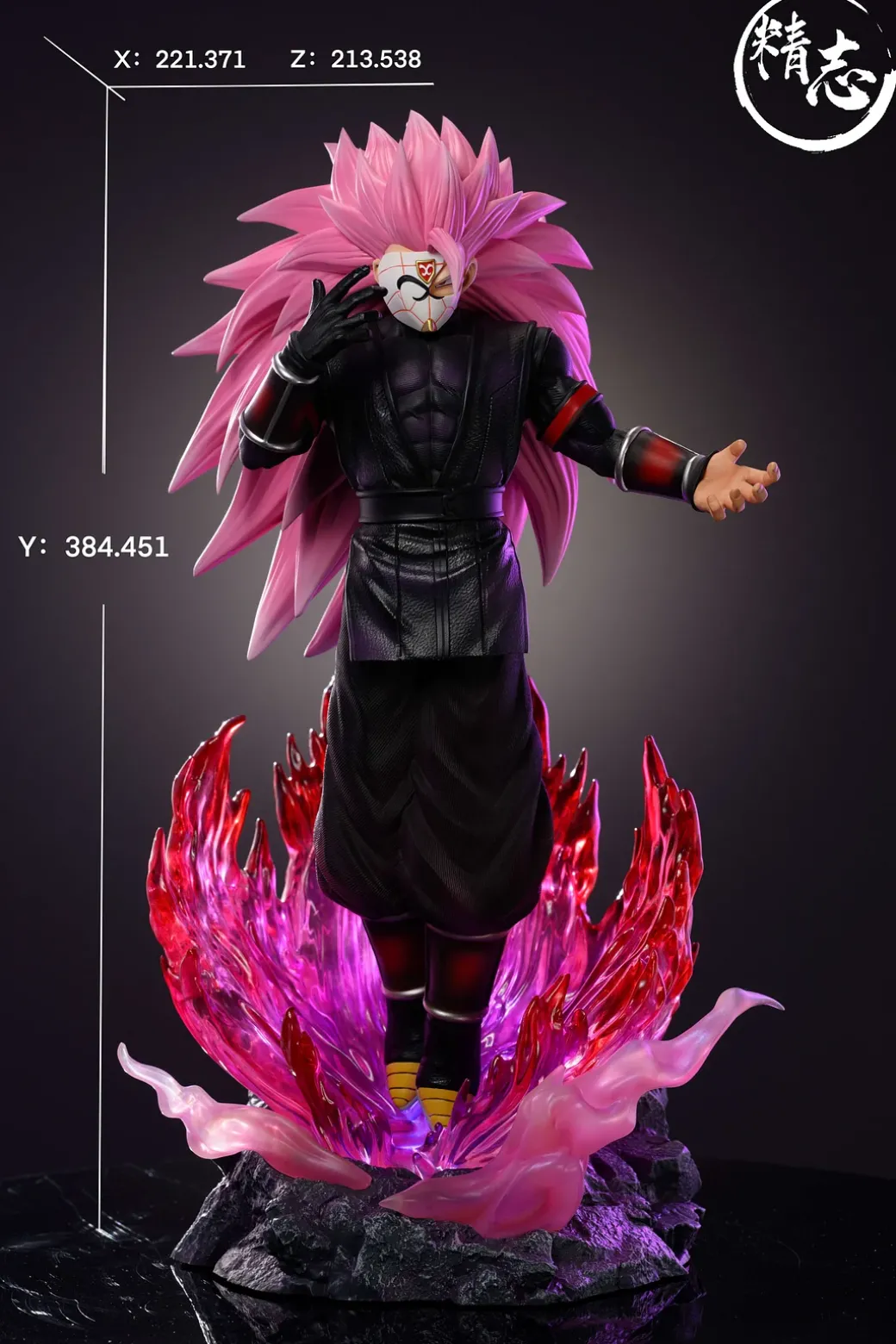 1/6 Scale Super Saiyan Rosé 3 Son Goku 1.0 with LED - Dragon Ball Resin Statue - JingZhi Studio