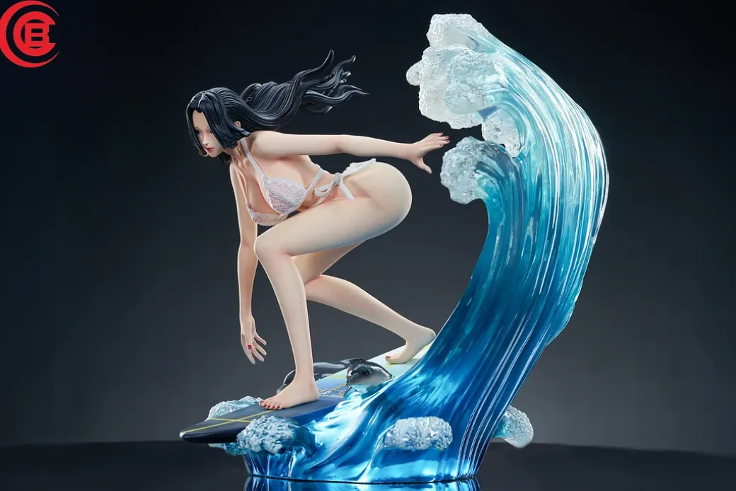 1/6 Scale Surfing Boa Hancock with LED - ONE PIECE Resin Statue - CCB Studio