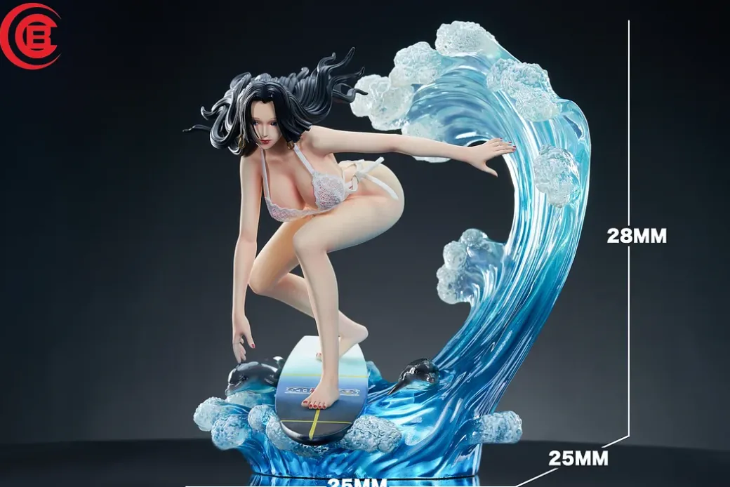 1/6 Scale Surfing Boa Hancock with LED - ONE PIECE Resin Statue - CCB Studio