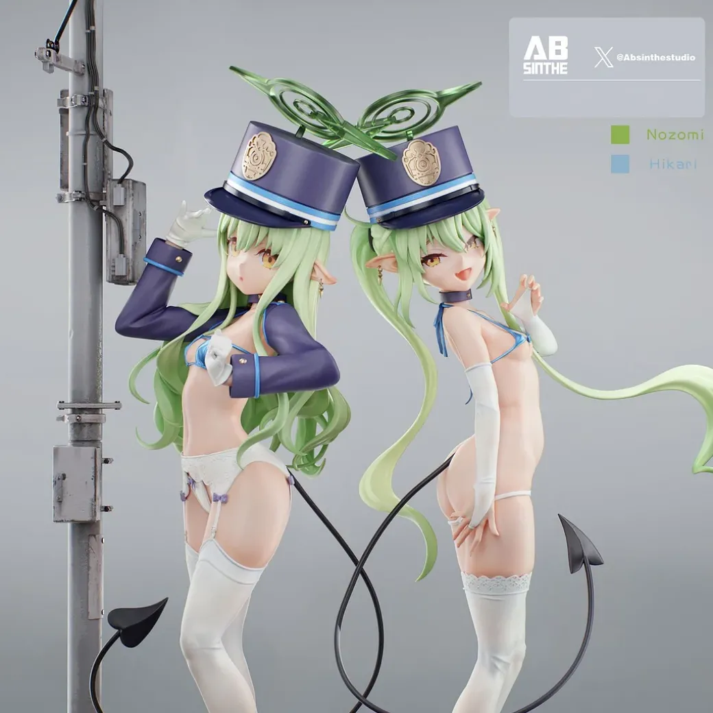 1/6 Scale Tachibana Hikari & Tachibana Nozomi - Blue Archive Statue - ABsinthe Studios