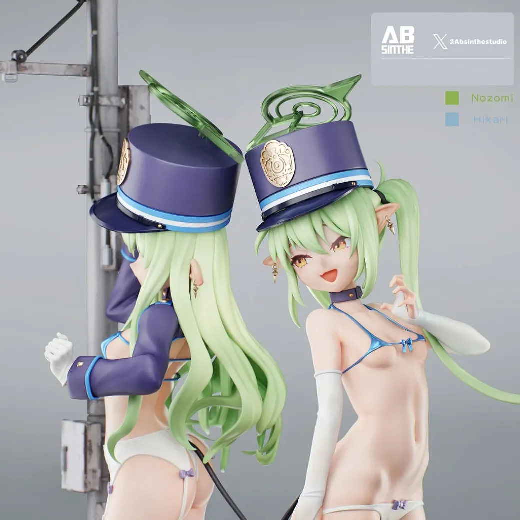 1/6 Scale Tachibana Hikari & Tachibana Nozomi - Blue Archive Statue - ABsinthe Studios