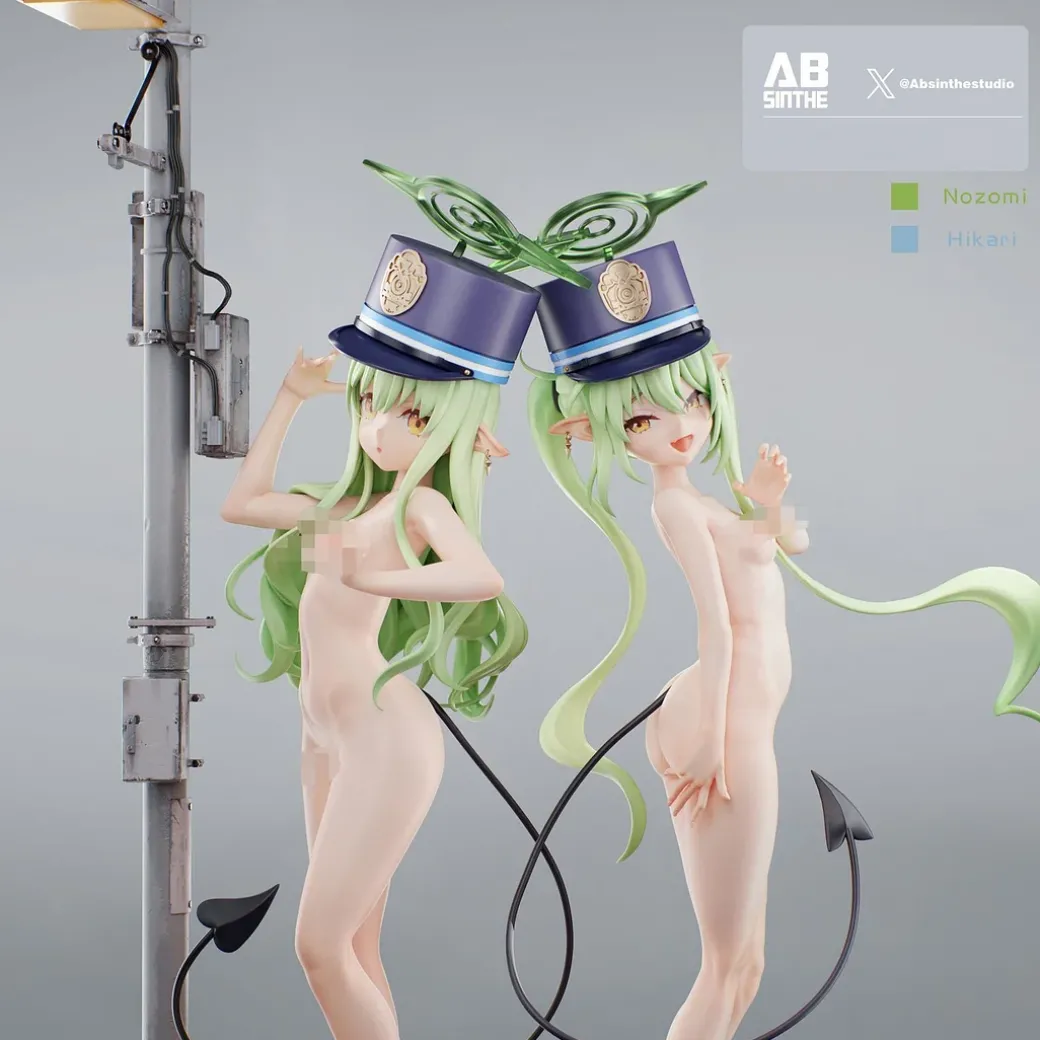 1/6 Scale Tachibana Hikari & Tachibana Nozomi - Blue Archive Statue - ABsinthe Studios