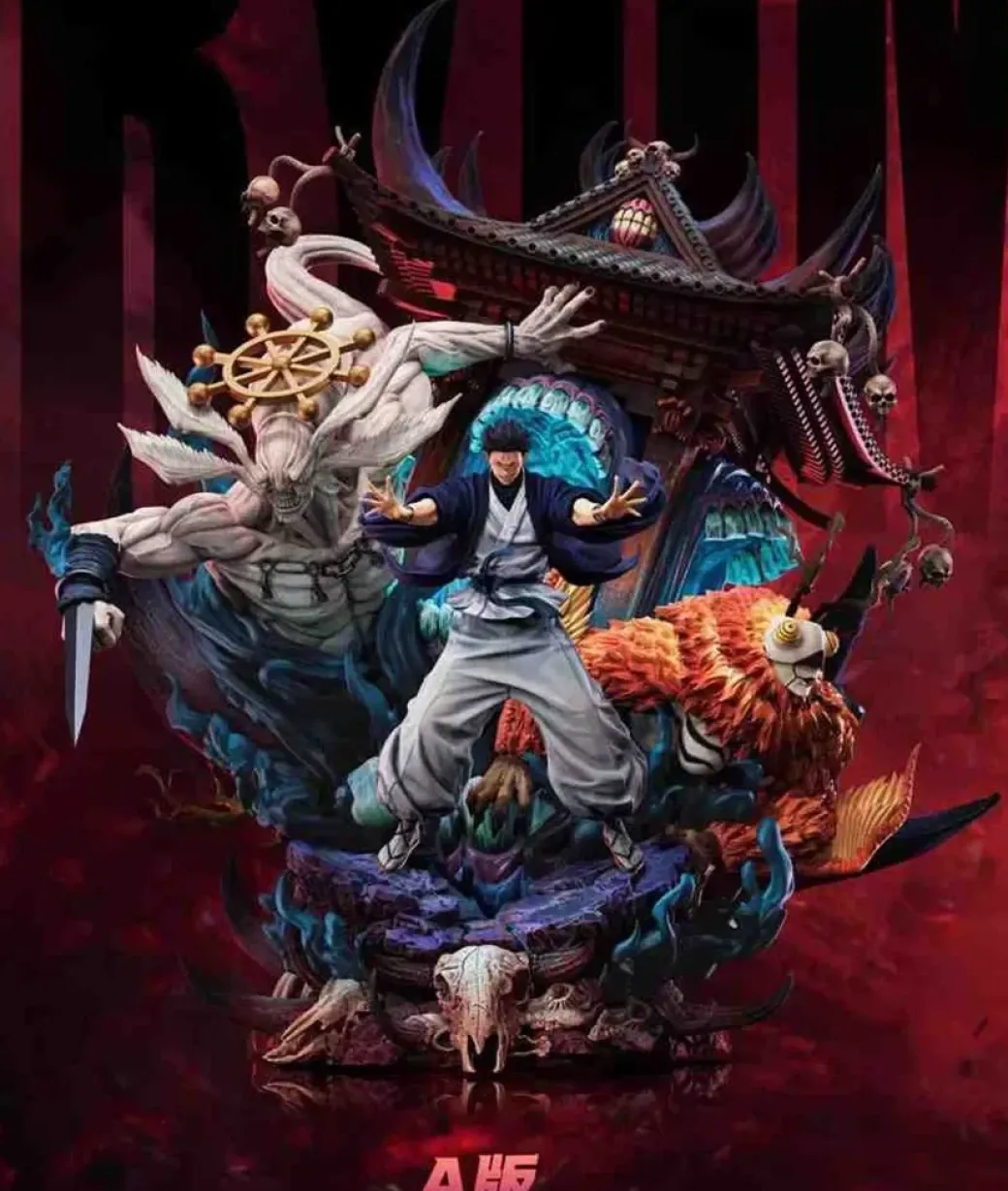 1/6 Scale Ten Shadows Technique Ryomen Sukuna with LED - Jujutsu Kaisen Resin Statue - ZanyJoke Studio