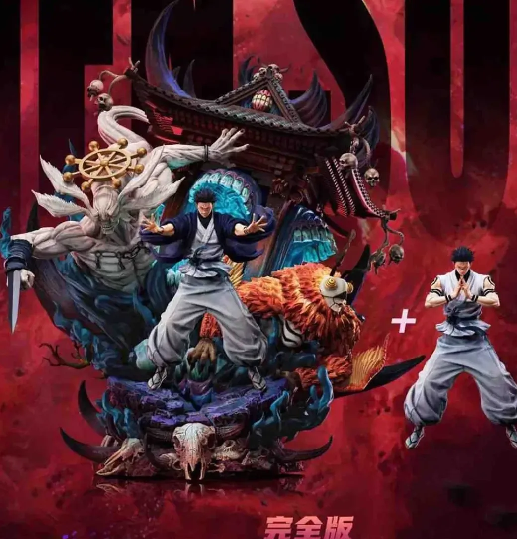 1/6 Scale Ten Shadows Technique Ryomen Sukuna with LED - Jujutsu Kaisen Resin Statue - ZanyJoke Studio