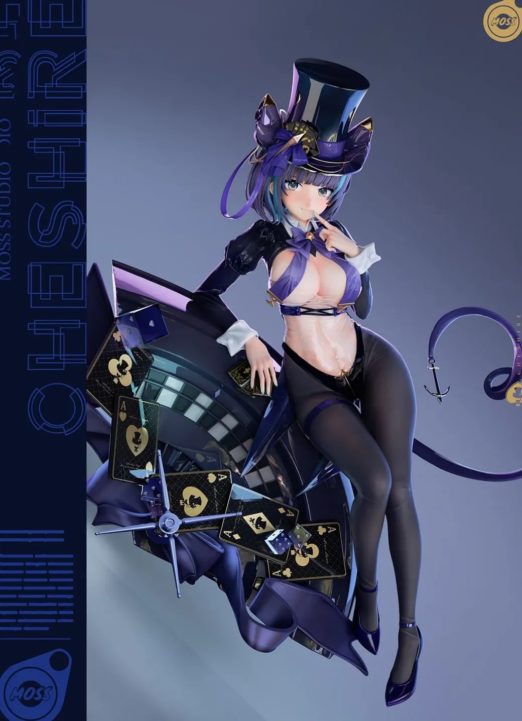 1/6 Scale The Cat in the Magic Hat Ver. HMS Cheshire - Azur Lane Statue - MOSS Studio