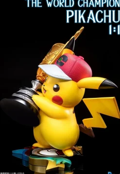 1/1 Scale The World Champion Pikachu - Pokemon Resin Statue - PCHouse Studios
