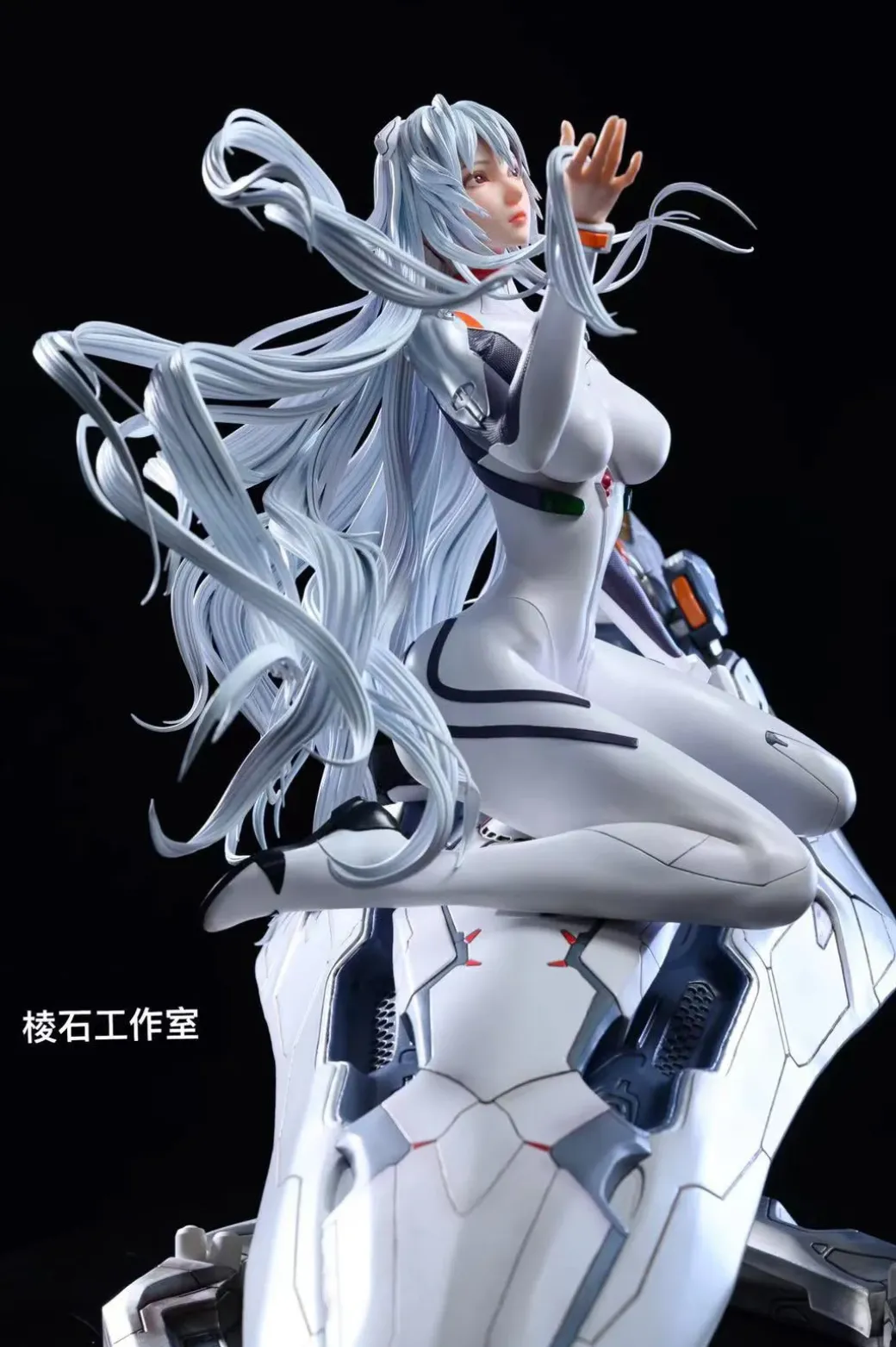 1/4 Scale Theatrical Long Hair ver. Ayanami Rei - (EVA) Neon Genesis EVAngelion Statue - Faceted pebble Studios