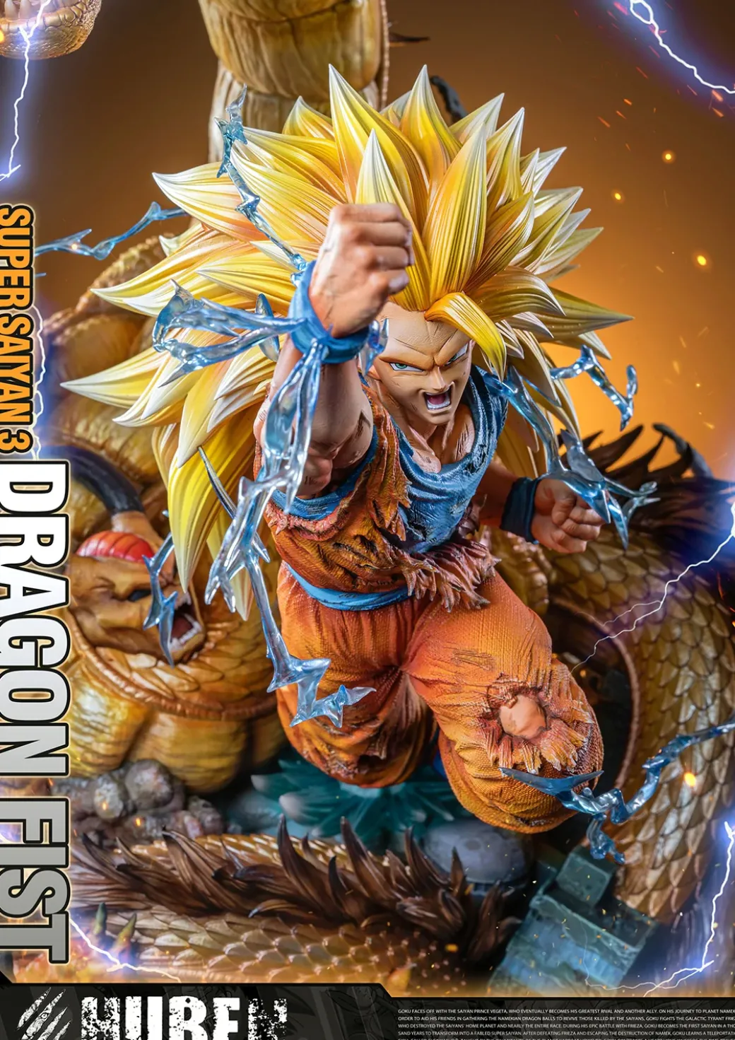 1/6 Scale Theatrical Ver. Dragon Fist Super Saiyan 3 Son Goku - Dragon Ball Resin Statue - HuBen Studios