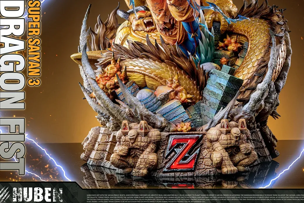 1/6 Scale Theatrical Ver. Dragon Fist Super Saiyan 3 Son Goku - Dragon Ball Resin Statue - HuBen Studios