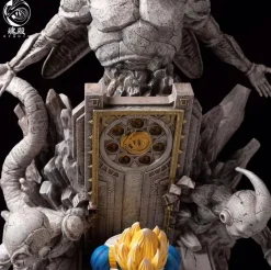 1/4 Scale Throne Super Saiyan Vegeta with LED - Dragon Ball Resin Statue - HunDian Studios