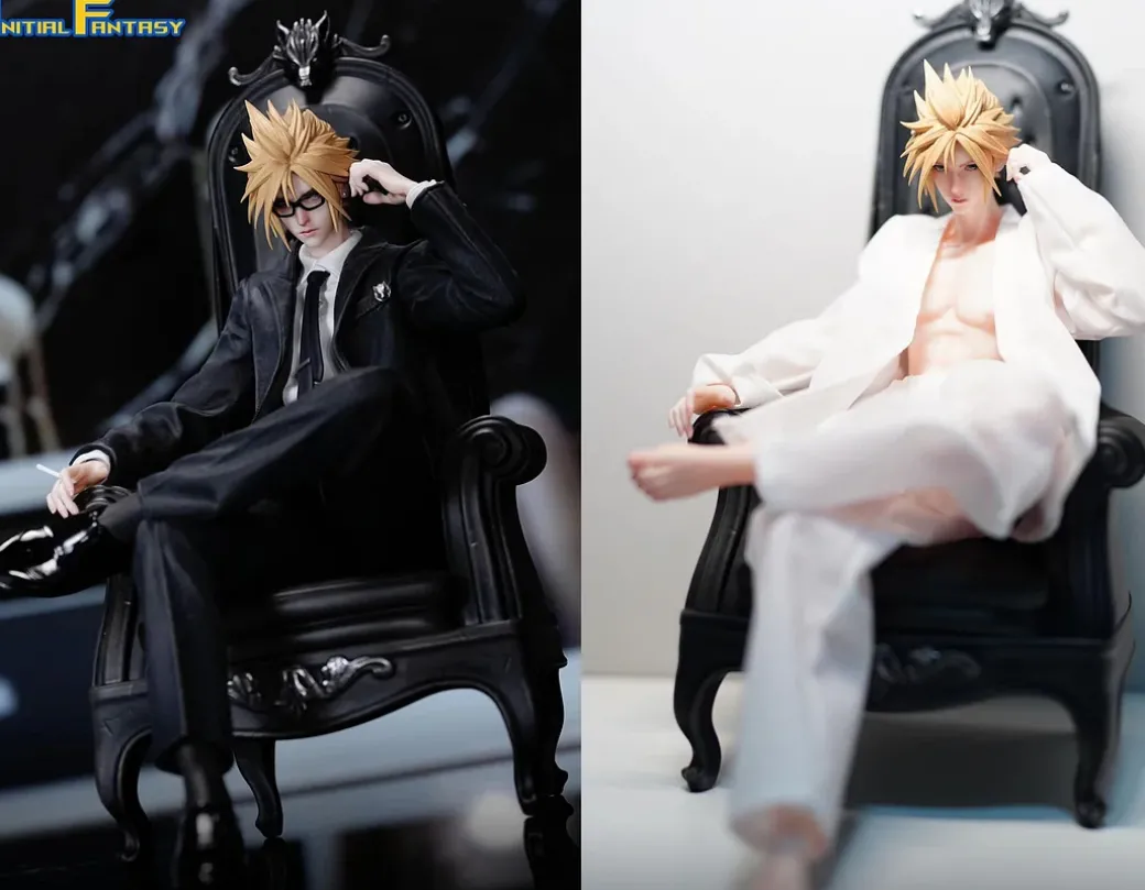 1/6 Scale Thug Bad Boy in Suit Series 001 Cloud Strife - (FF7) Final Fantasy VII Resin Statue - Initial Fantasy Studio