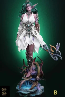 1/5 Scale Tyrande Whisperwind & Priestesses of Elune - World of Warcraft Resin Statue - Four Horsemen Studios