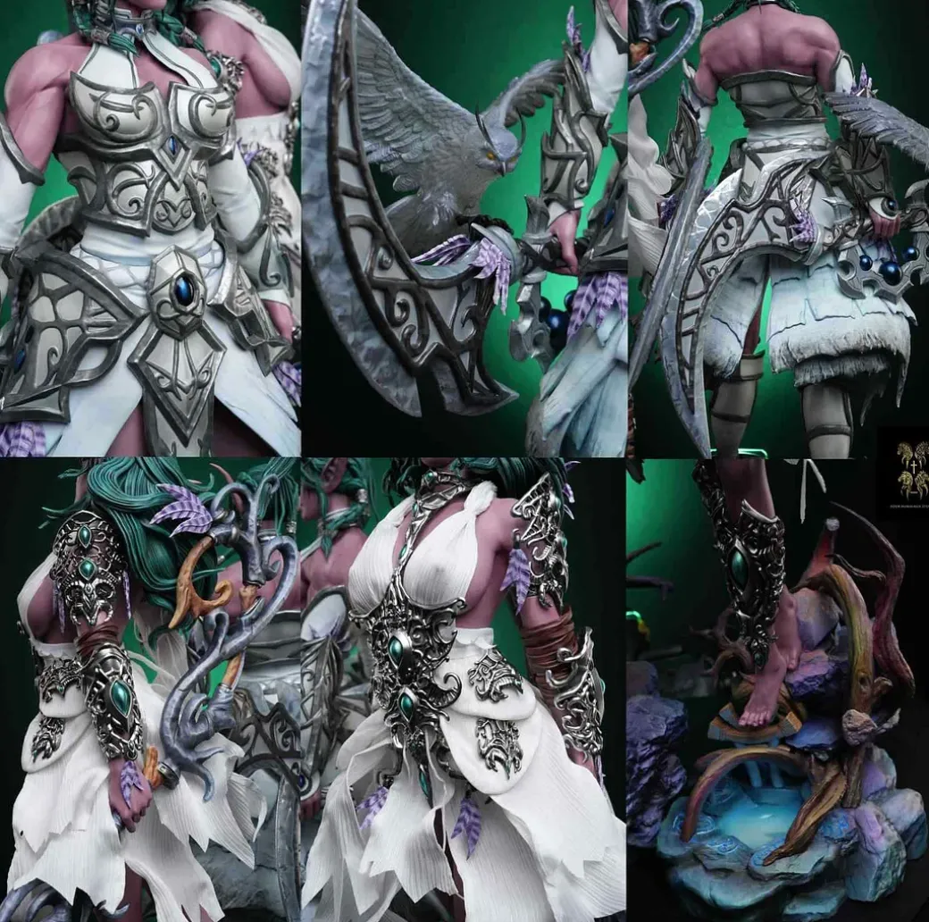 1/5 Scale Tyrande Whisperwind & Priestesses of Elune - World of Warcraft Resin Statue - Four Horsemen Studios