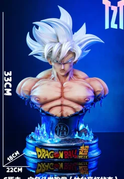 1/3 Scale Ultra Instinct Son Goku with LED - Dragon Ball Resin Statue - TZT Studio
