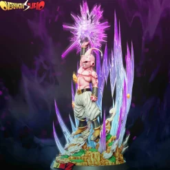 1/6 Scale Using Super Spirit Bomb Majin Buu with LED - Dragon Ball Resin Statue - OverMatch Studio