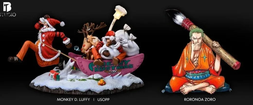 1/6 Scale Usopp & Luffy's Christmas Bash - ONE PIECE Resin Statue - BT Studios