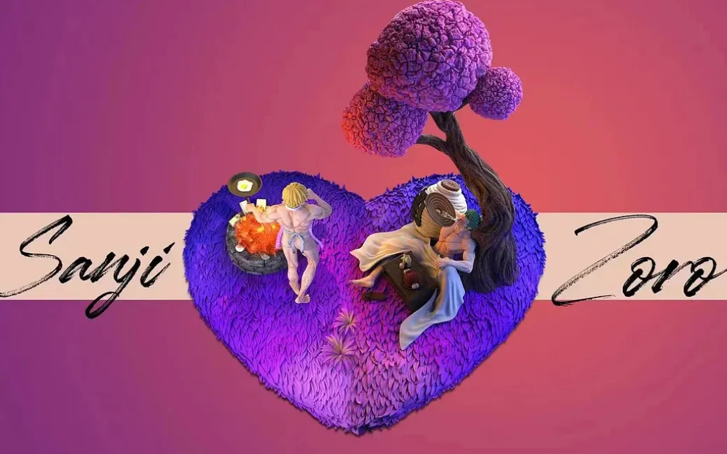 1/6 Scale Vinsmoke Sanji & Roronoa Zoro Zosan's Love Love Land - ONE PIECE Resin Statue - Glory Studio