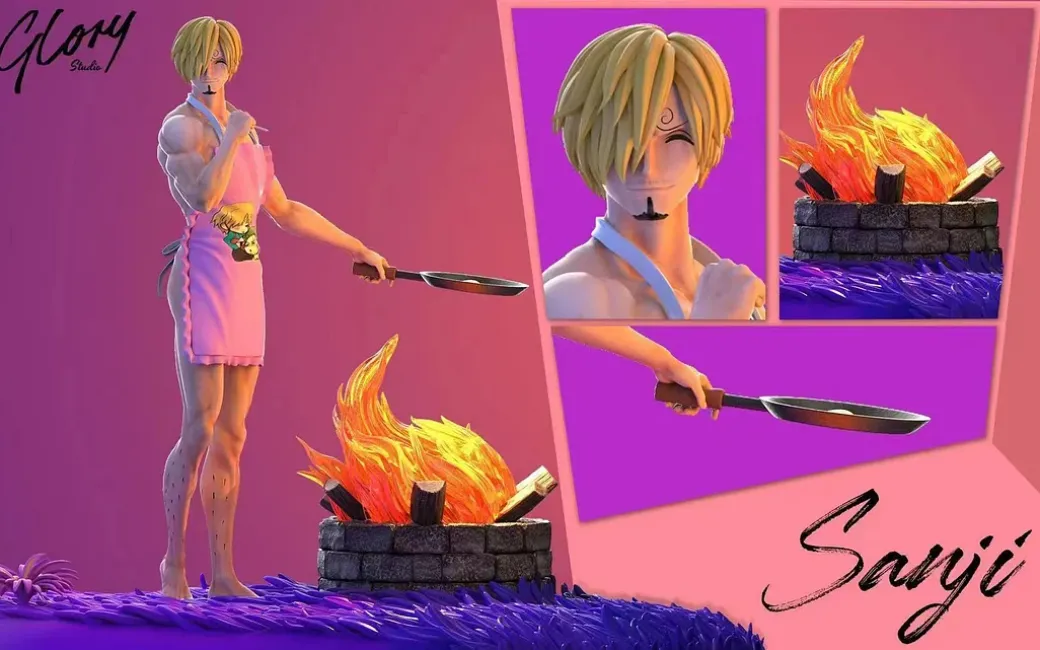1/6 Scale Vinsmoke Sanji & Roronoa Zoro Zosan's Love Love Land - ONE PIECE Resin Statue - Glory Studio