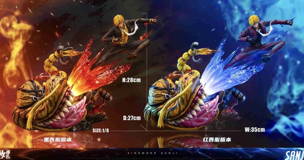 1/8 Scale Vinsmoke Sanji VS Queen with LED - ONE PIECE Resin Statue - MJ Studio