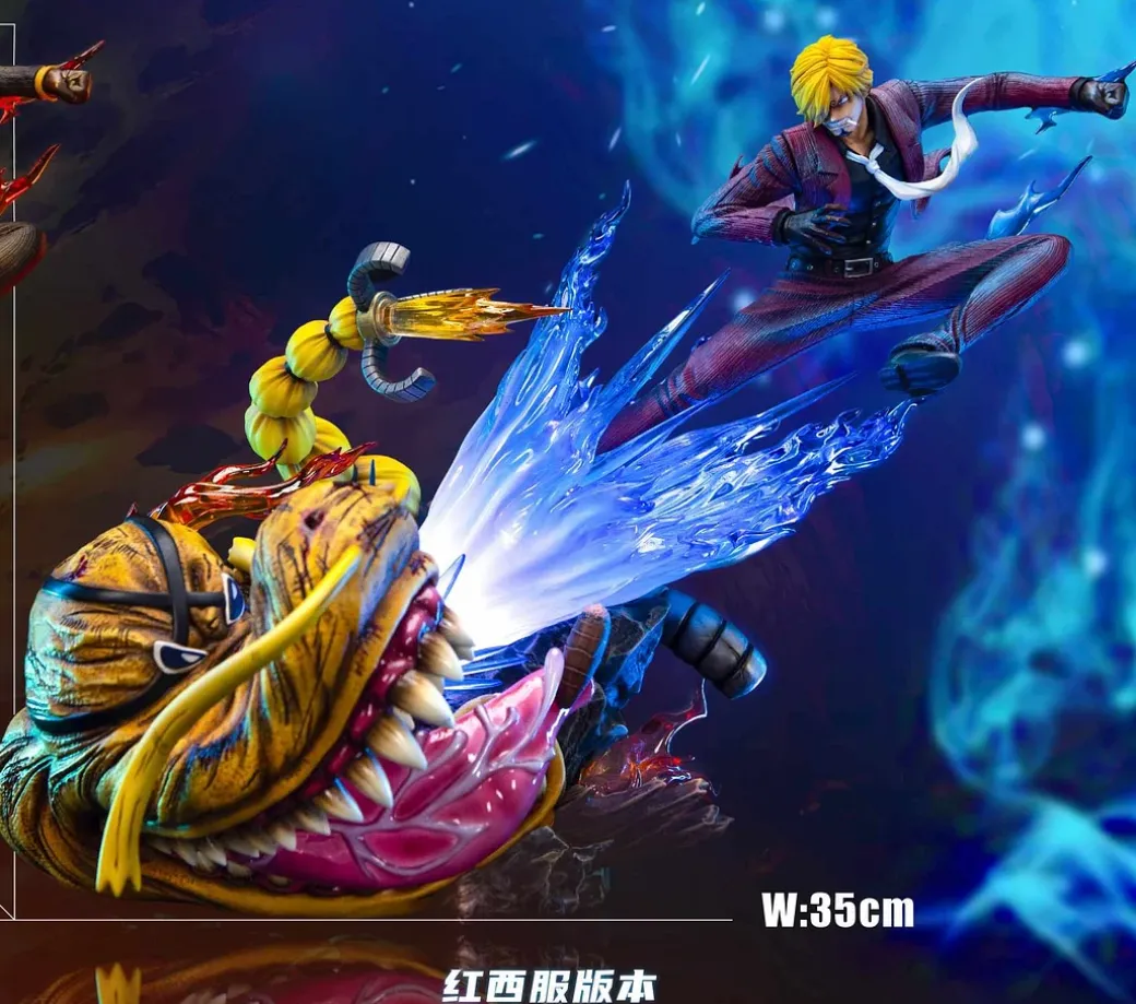 1/8 Scale Vinsmoke Sanji VS Queen with LED - ONE PIECE Resin Statue - MJ Studio