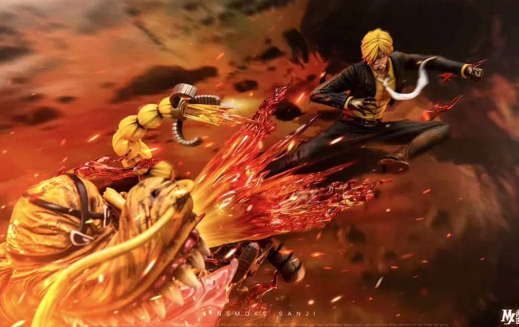 1/8 Scale Vinsmoke Sanji VS Queen with LED - ONE PIECE Resin Statue - MJ Studio