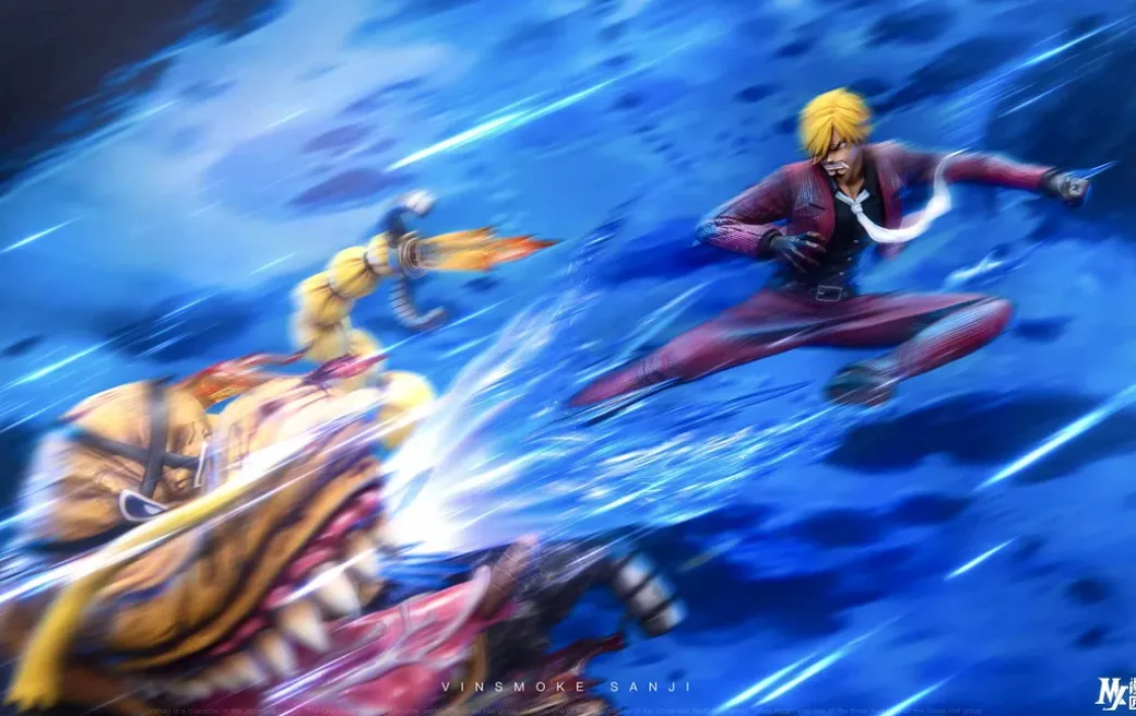 1/8 Scale Vinsmoke Sanji VS Queen with LED - ONE PIECE Resin Statue - MJ Studio