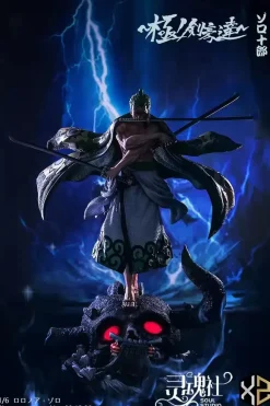 1/6 Scale Wano Country Roronoa Zoro with LED - ONE PIECE Resin Statue - Soul Studios