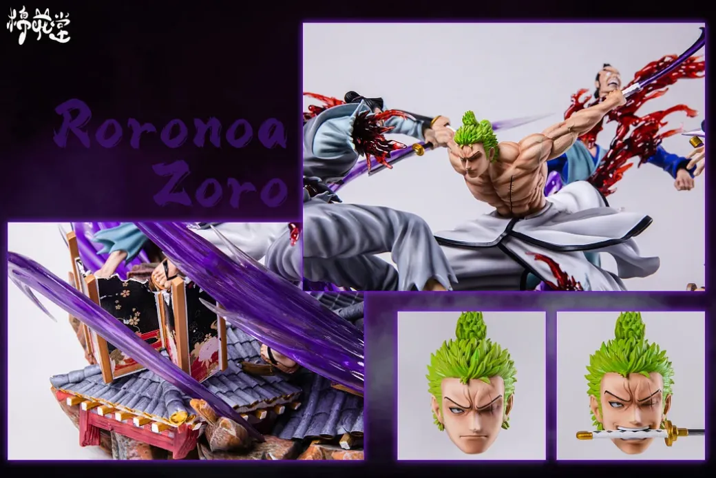 1/6 Scale Wano Country Roronoa Zoro - ONE PIECE Resin Statue - MianHuaTang Studios