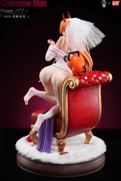 1/4 Scale Wedding ver. Power & Pochita - Chainsaw Man Resin Statue - ZaoHua Studio