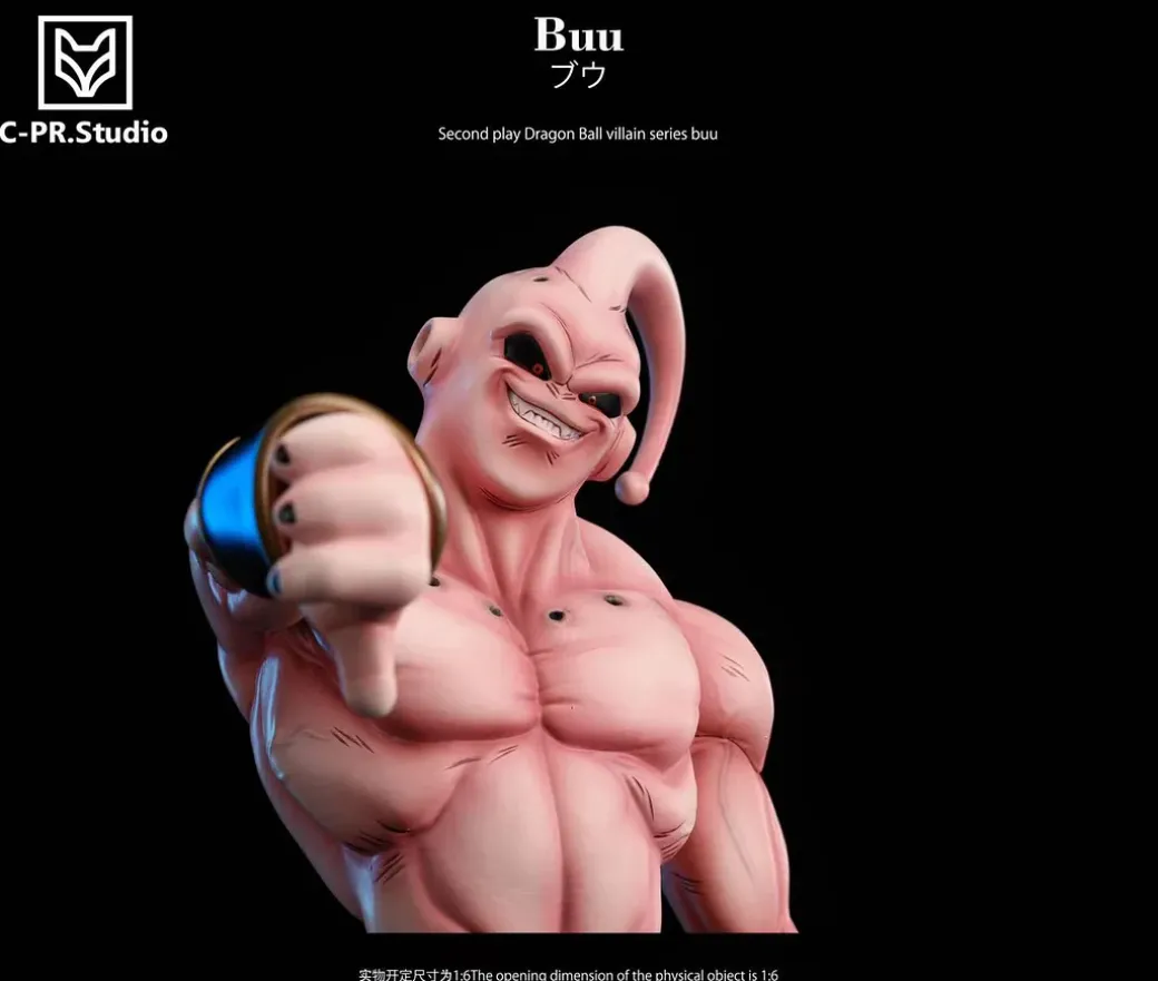 1/6 Scale Wicked Series 002 Majin Buu with LED - Dragon Ball Resin Statue - C-PR Studio