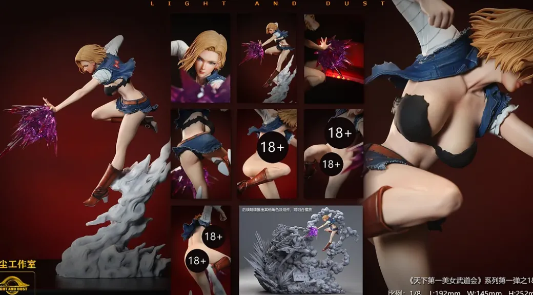 1/8 Scale World First Beauty Martial Arts Tournament Series 001 Android 18 - Dragon Ball Resin Statue - Light and Dust Studio