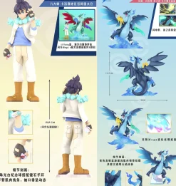 1/20 Scale World Zukan Alain & Mega Charizard X - Pokemon Resin Statue - QN Studios