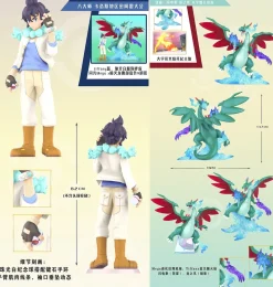 1/20 Scale World Zukan Alain & Mega Charizard X - Pokemon Resin Statue - QN Studios