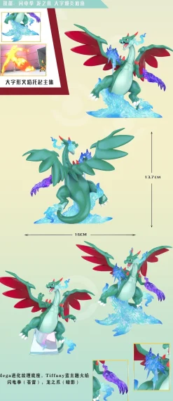 1/20 Scale World Zukan Alain & Mega Charizard X - Pokemon Resin Statue - QN Studios