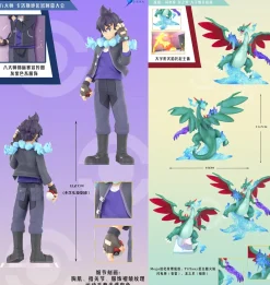1/20 Scale World Zukan Alain & Mega Charizard X - Pokemon Resin Statue - QN Studios