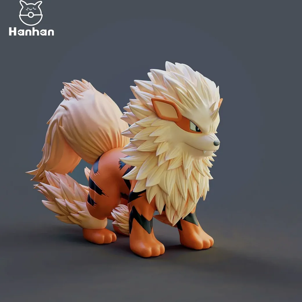 1/20 Scale World Zukan Arcanine - Pokemon Statue - Hanhan-Studio