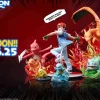 1/20 Scale World Zukan Ash Ketchum & Kanto First Partner Pokémon & Pikachu - Pokemon Resin Statue - KeKe Studio